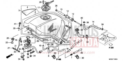 RESERVOIR A CARBURANT ST1300AE de 2014